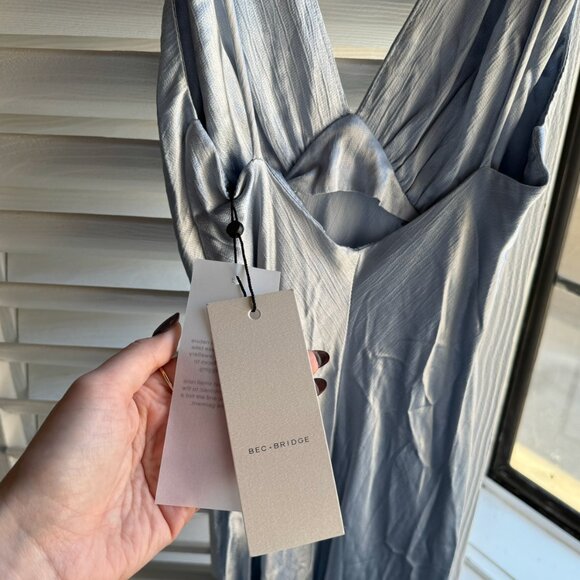 Bec & Bridge Moon Dance Maxi Dress in Dusty Blue - Picture 6 of 10